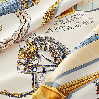エルメス スカーフ カレ90 グラン・アパラ Grand Apparat forever シルク HERMES 2023年コレクションバンダナ/スカーフ